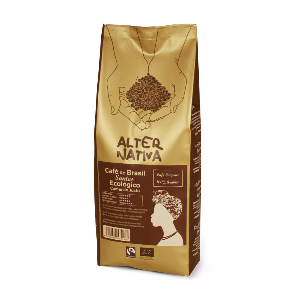 Café en grano de tueste natural, 100% Arabica. Intensidad 7.