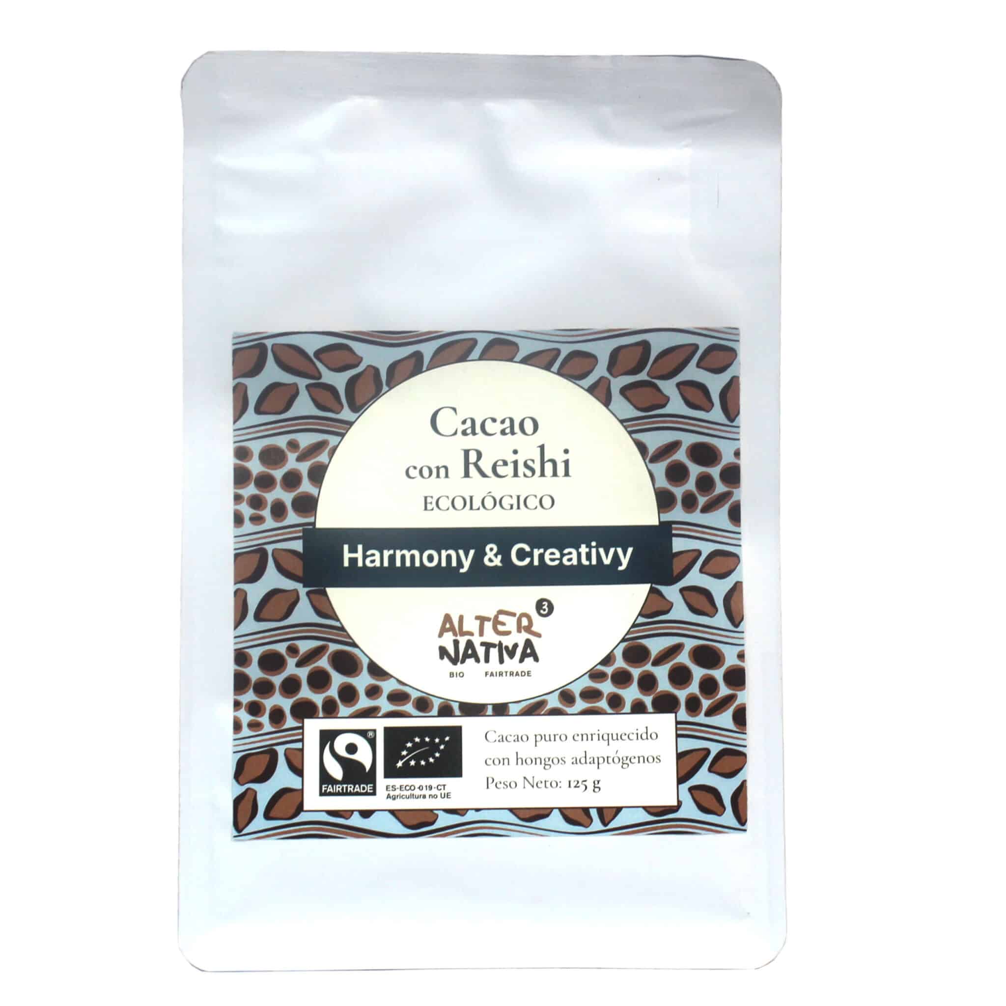 Organic Reishi Cacao AlterNativa3 125 g - front view