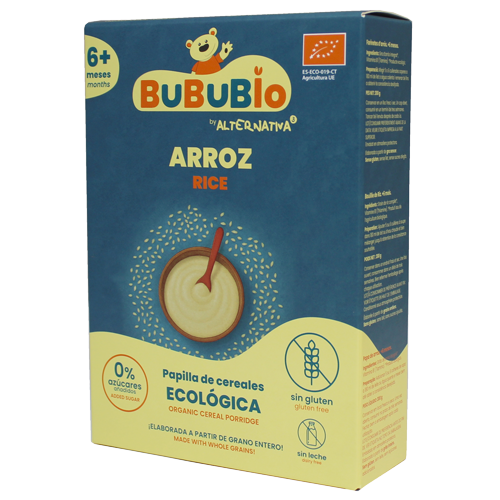 Papilla ecológica de arroz
