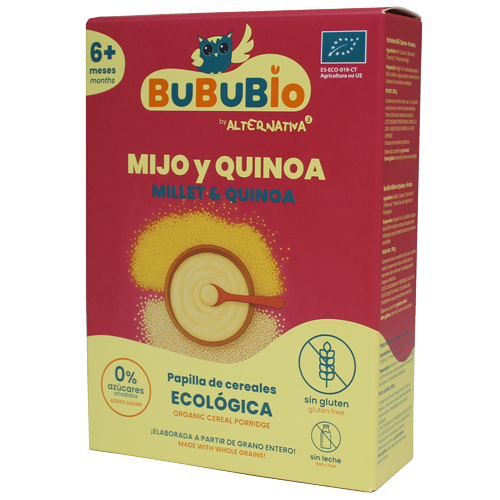papilla ecológica de mijo y quinoa