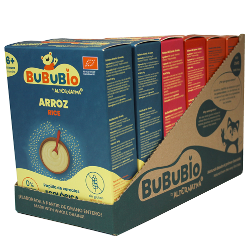 Pack degustación 6 papillas variadas ecológicas y sin gluten