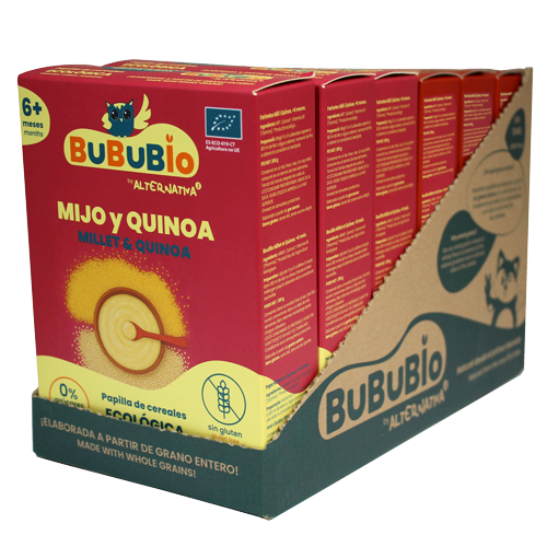 Pack ahorro papilla de mijo y quinoa ecológica sin gluten