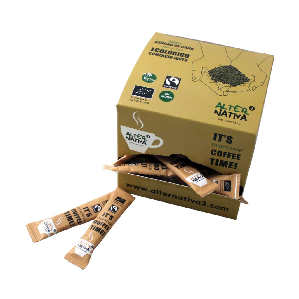 Azucarillos de caña Paraguay Bio Fairtrade Tubos