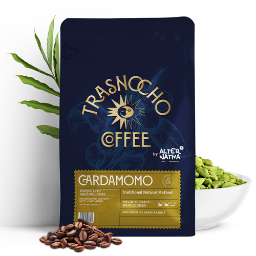 Café keto con MCT y cardamomo ecológico farirtrade