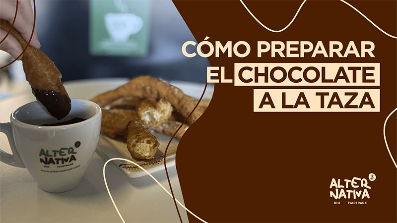 cómo preparar chocolate a la taza